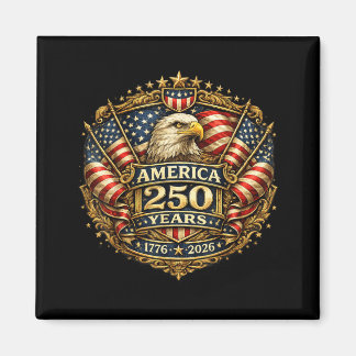 Aimant 250 Ans Anniversaire Américain 1776-2026 Drapeau U