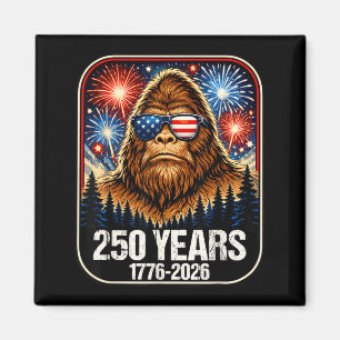 Aimant 250 ans Bigfoot patriotique 1776-2026 250e
