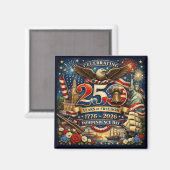Aimant 250 Ans de Liberté (1776–2026) (Recto/Verso)