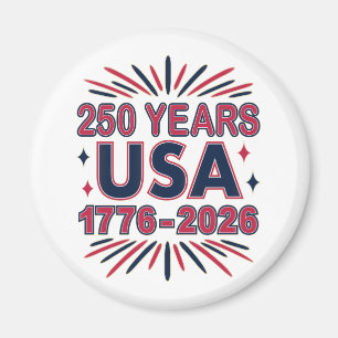 Aimant 250 ans États-Unis   1776–2026 Semiquincentenaire