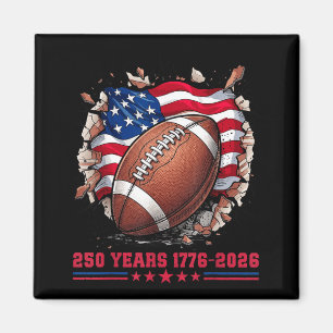 Aimant 250 Ans Football Patriotique Drapeau Américain Usa