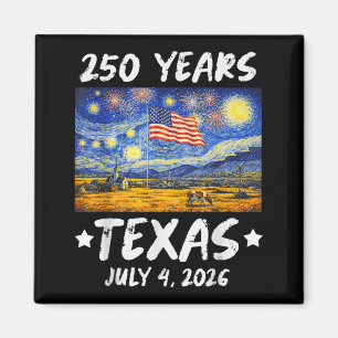 Aimant 250 ans nuit étoilée Texas 250e anniversaire 4