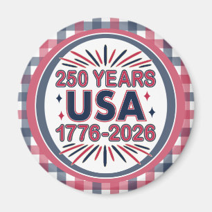 Aimant 250 ans USA   Semiquinentenaire 1776-2026