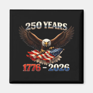 Aimant 250e anniversaire aigle patriotique Usa 250e Indép