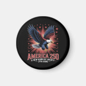 Aimant 250e anniversaire de l'Amérique (Devant)