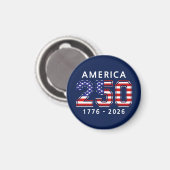 Aimant 250e anniversaire des États-Unis (Recto/Verso)