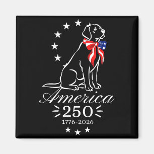 Aimant 250e anniversaire labrador retriever amérique 250