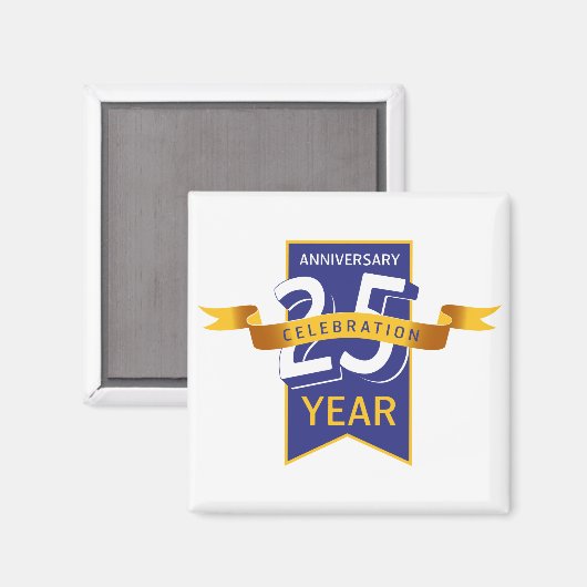Aimant 25 e anniversaire (Recto/Verso)