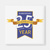 Aimant 25 e anniversaire (Devant)