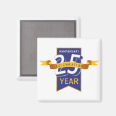 Aimant 25e anniversaire (Recto/Verso)