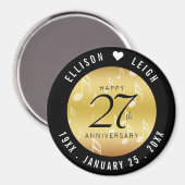 Aimant 27e anniversaire du Mariage de musique (Recto/Verso)