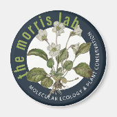 Aimant 2 1/4 d'aimant rond avec logo Morris Lab (Devant)