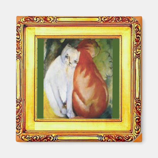 Aimant 2 Chats par Franz Marc (Devant)