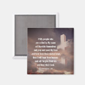 Aimant 2 Chroniques 7:14 Si Mon Peuple Priera (Recto/Verso)