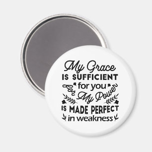 Aimant 2 Corinthiens 12:9 – Ma Grâce Est Suffisante Art