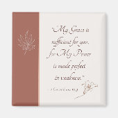 Aimant 2 Corinthiens 12:9 Ma grâce suffit (Devant)