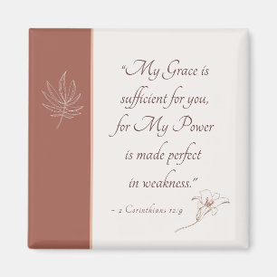 Aimant 2 Corinthiens 12:9 Ma grâce suffit