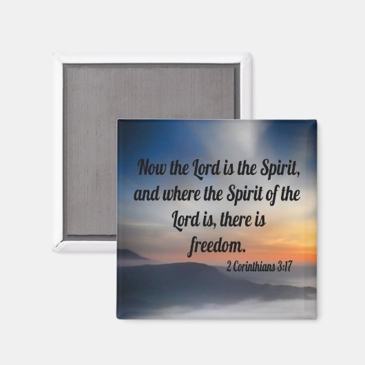 Aimant 2 Corinthiens 3:17 (Recto/Verso)