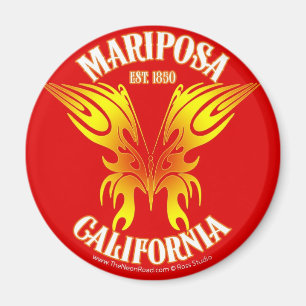 Aimant 2 de Mariposa rond