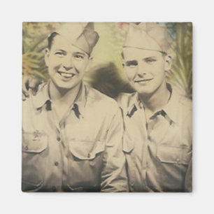 Aimant 2 hommes dans l'aimant à embrasser