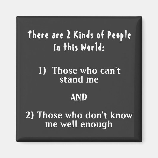 Aimant 2 sortes de gens dans ce monde (Devant)