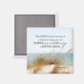 Aimant 2 Timothée 1:7 Dieu n'a pas donné un esprit de peu (Recto/Verso)