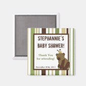 Aimant 2"x2" Favoriser l'aimant Enchanté Ours de forêt Ho (Recto/Verso)