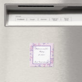 Aimant 2"x2" Favoriser l'aimant pourpre Hydrangée (In Situ (Lave-vaisselle))