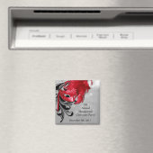 Aimant 2"x2" Favoriser l'aimant rouge sur l'argent masqua (In Situ (Lave-vaisselle))