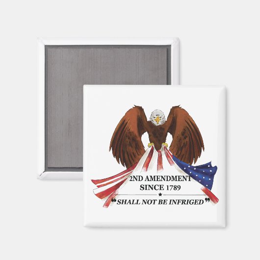 Aimant 2e amendement Oreiller (Recto/Verso)