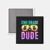 Aimant 2e année mec cool Tie Dye Ck à l'école Garçons de (Recto/Verso)