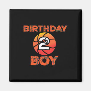 Aimant 2e anniversaire Bysketbyll Party 2 ans Anniversair