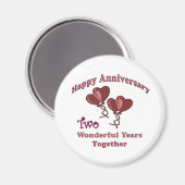 Aimant 2ème. Anniversaire (Recto/Verso)