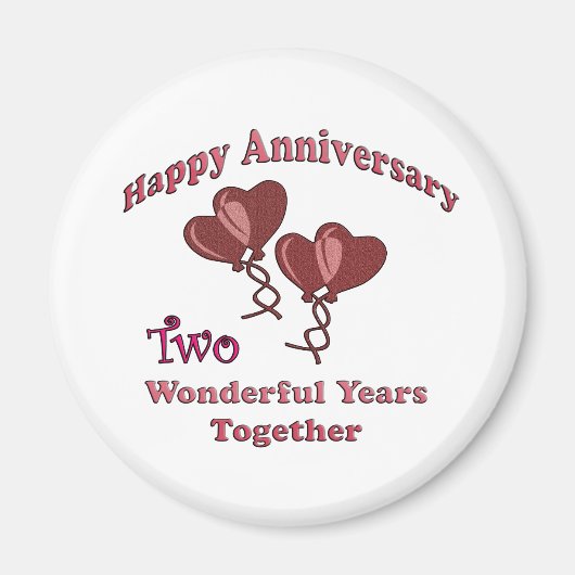 Aimant 2ème. Anniversaire (Devant)