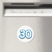 Aimant 30 ans Anniversaire ou anniversaire - Ajouter un t (In Situ (Lave-vaisselle))