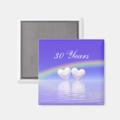 Aimant 30e anniversaire Pearl Hearts (Recto/Verso)