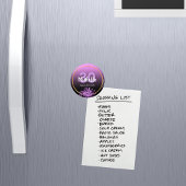 Aimant 30e anniversaire violet or noir enregistrer la dat