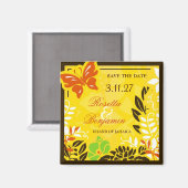 Aimant 311 Jardin jamaïcain Sauvez la date (Recto/Verso)