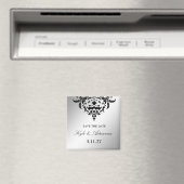 Aimant 311-Simplisticly Elegant Damask Enregistrer la dat (In Situ (Lave-vaisselle))