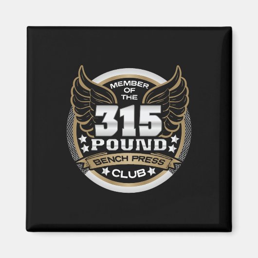 Aimant 315 Pound Bench Press Club For Powerlifter Weightl (Devant)