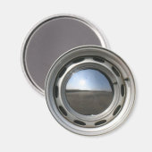 Aimant 356 Roue de voiture classique (jante) avec casquet (Recto/Verso)