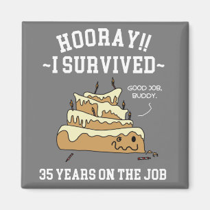 Aimant 35 ans dans le métier 35e anniversaire de travail