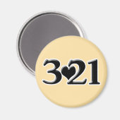 Aimant 3-21 Journée mondiale du syndrome de Down (Recto/Verso)