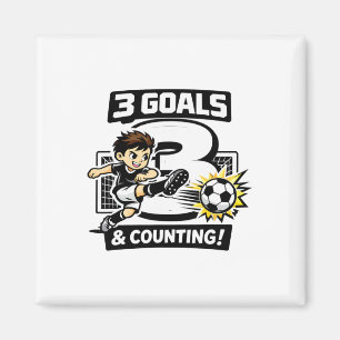 Aimant 3 buts et ça continue Anniversaire de football pou