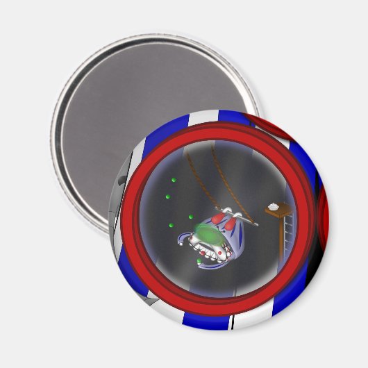 Aimant 3 Cercles - Clown - (Recto/Verso)