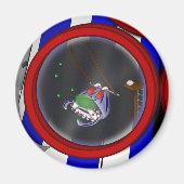 Aimant 3 Cercles - Clown - (Devant)