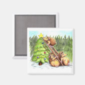 Aimant 3 choupissons de Noël (Recto/Verso)