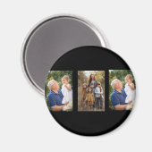 Aimant 3 Collage de photos Concevez votre propre (Recto/Verso)