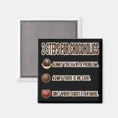 AIMANT 3 ÉTAPES POUR LA CHOCOHOLIQUE (Recto/Verso)