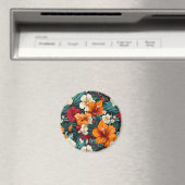 Aimant #3 Motif floral (In Situ (Lave-vaisselle))